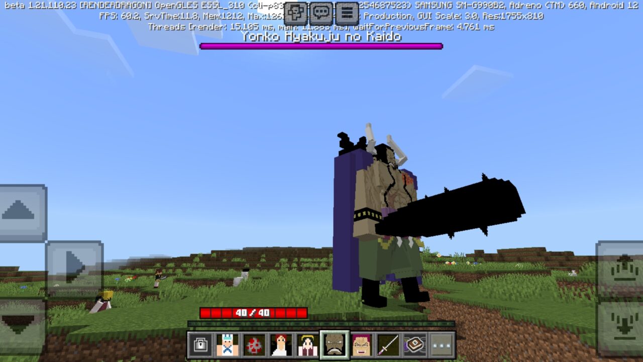 Monster from Blox Fruit Mod for Minecraft PE