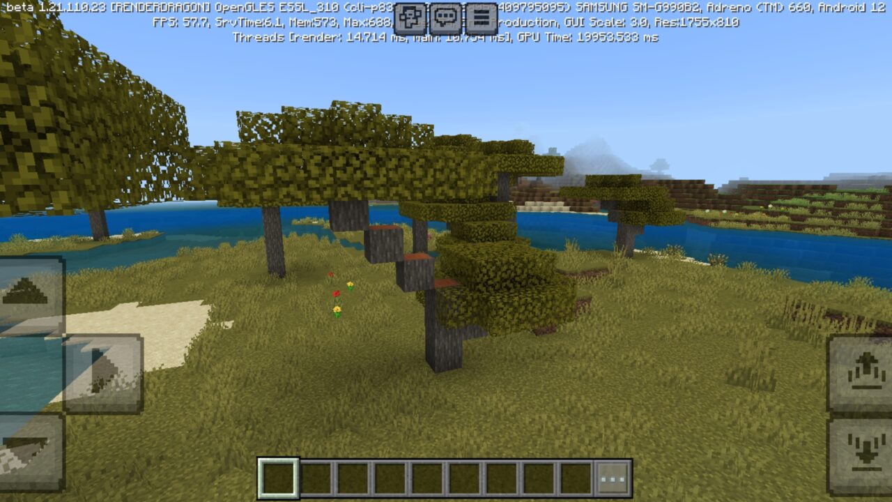 Nature from R135 Shader for Minecraft PE