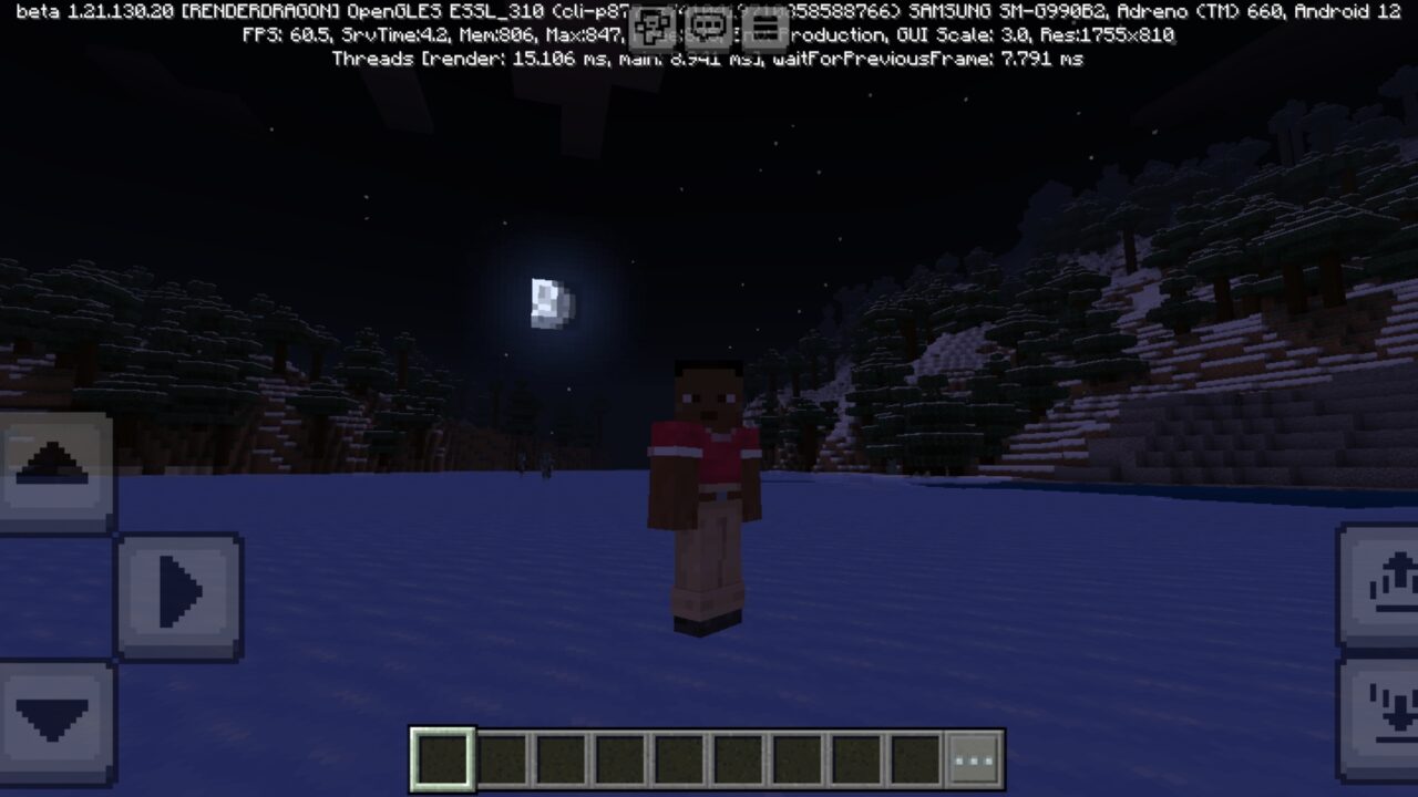 Night from Bright Vision Texture Pack for Minecraft PE