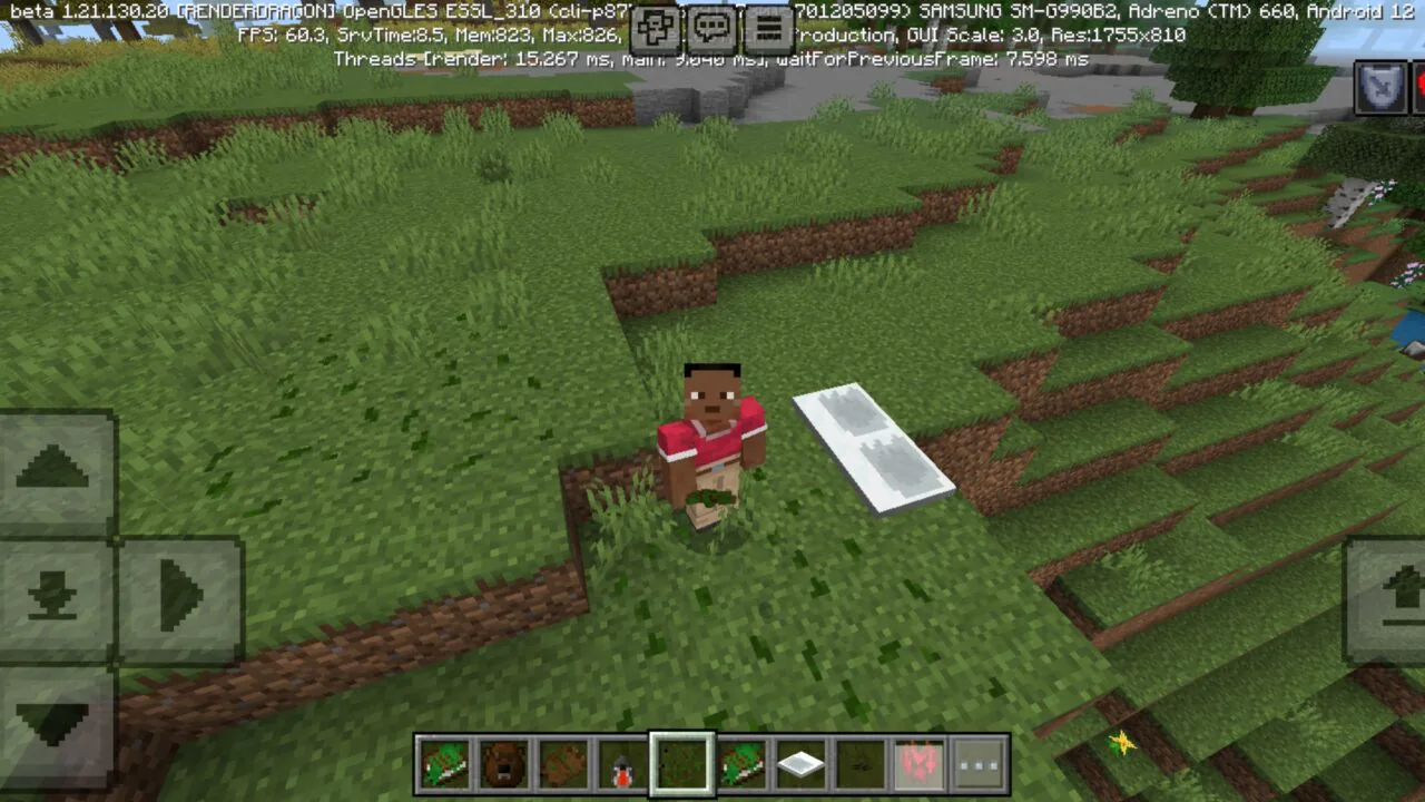 Options from The Call of The Forest Mod for Minecraft PE