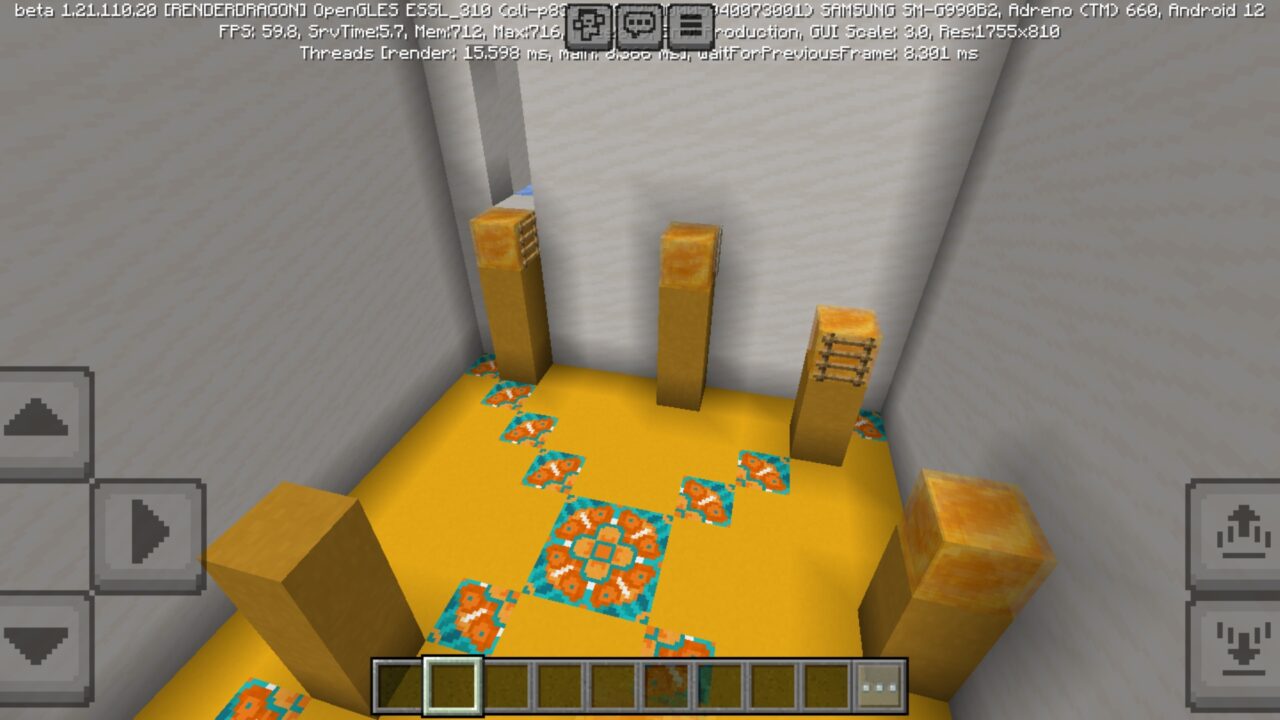 Options from Parkour Cube Map for Minecraft PE