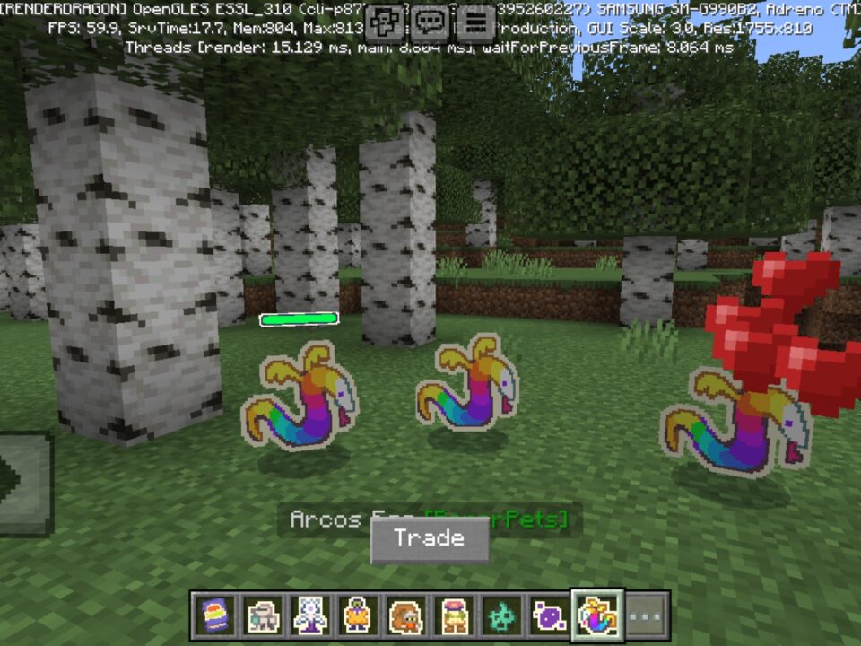 Paper Pets Mod for Minecraft PE