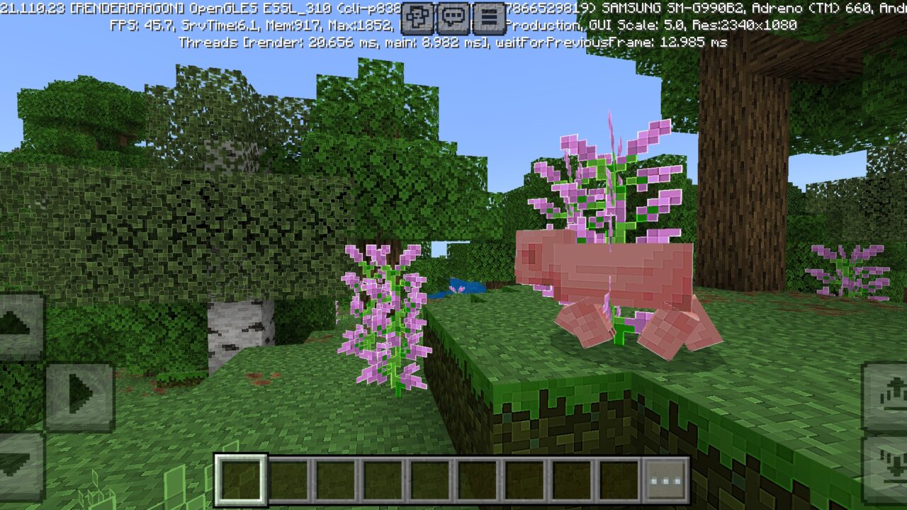 Pig from Clear Pixels Texture Pack for Minecraft PE