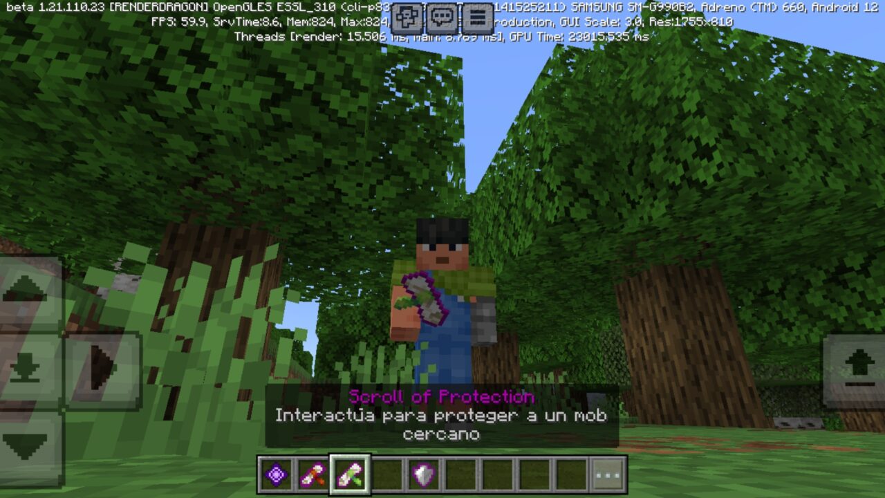Protection from Luzma Boost Mod for Minecraft PE
