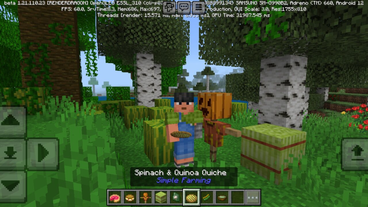 Quiche from Grow a Garden Mod for Minecraft PE