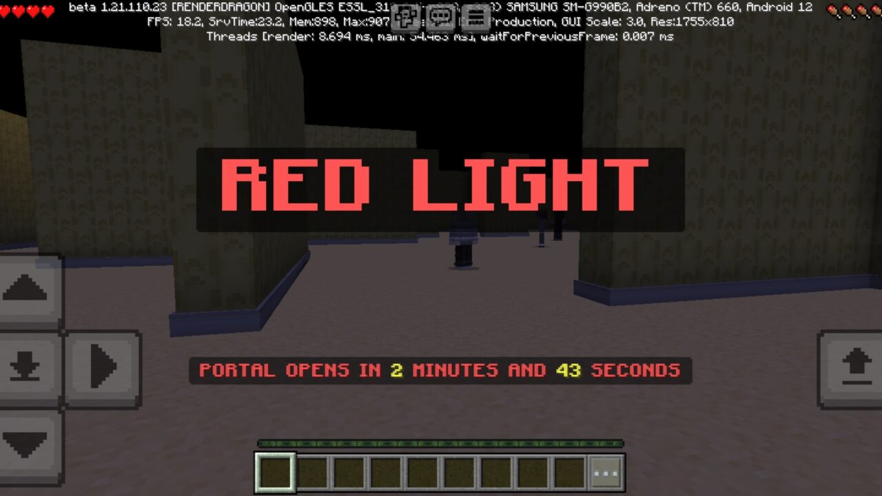 Red Light Green Light Map for Minecraft PE