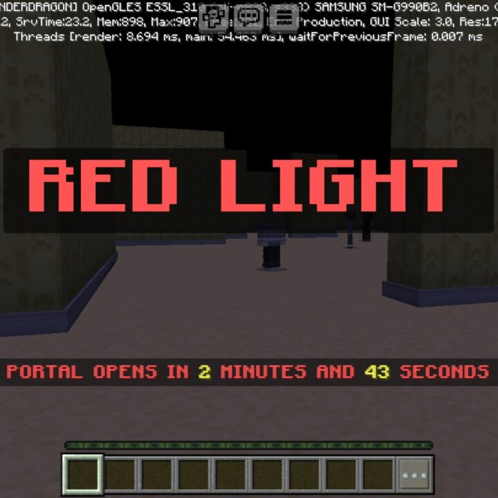 Red Light Green Light Map for Minecraft PE