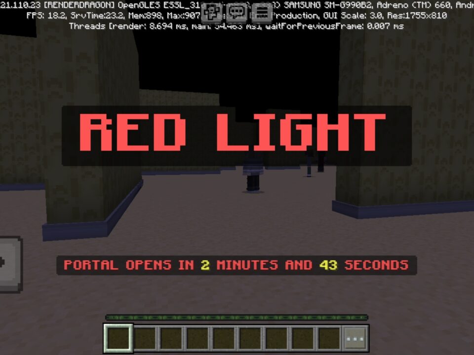 Red Light Green Light Map for Minecraft PE