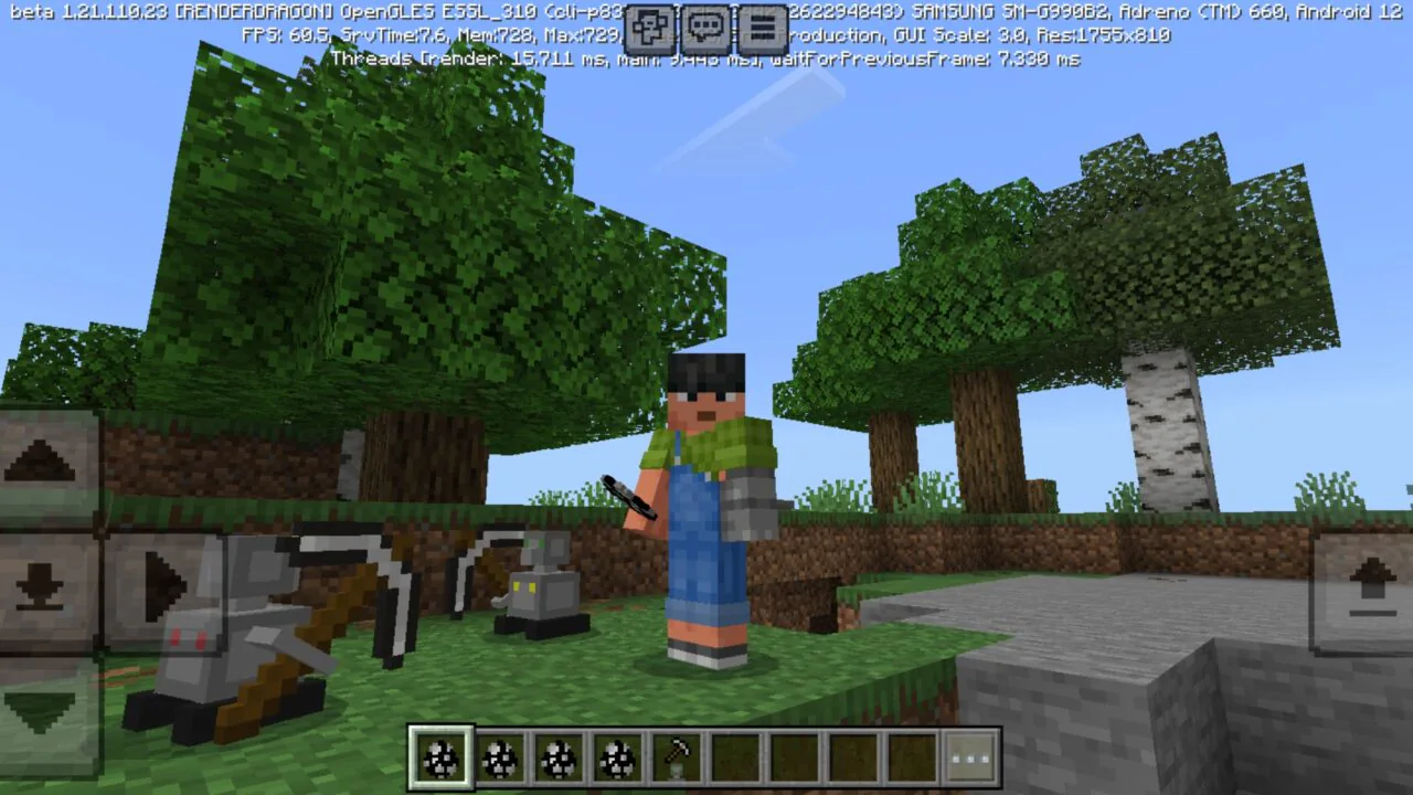 Robot Assistants Mod for Minecraft PE