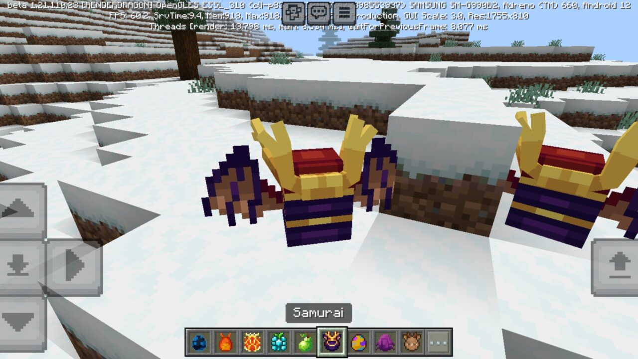 Samurai from Dragon Fire Mod for Minecraft PE