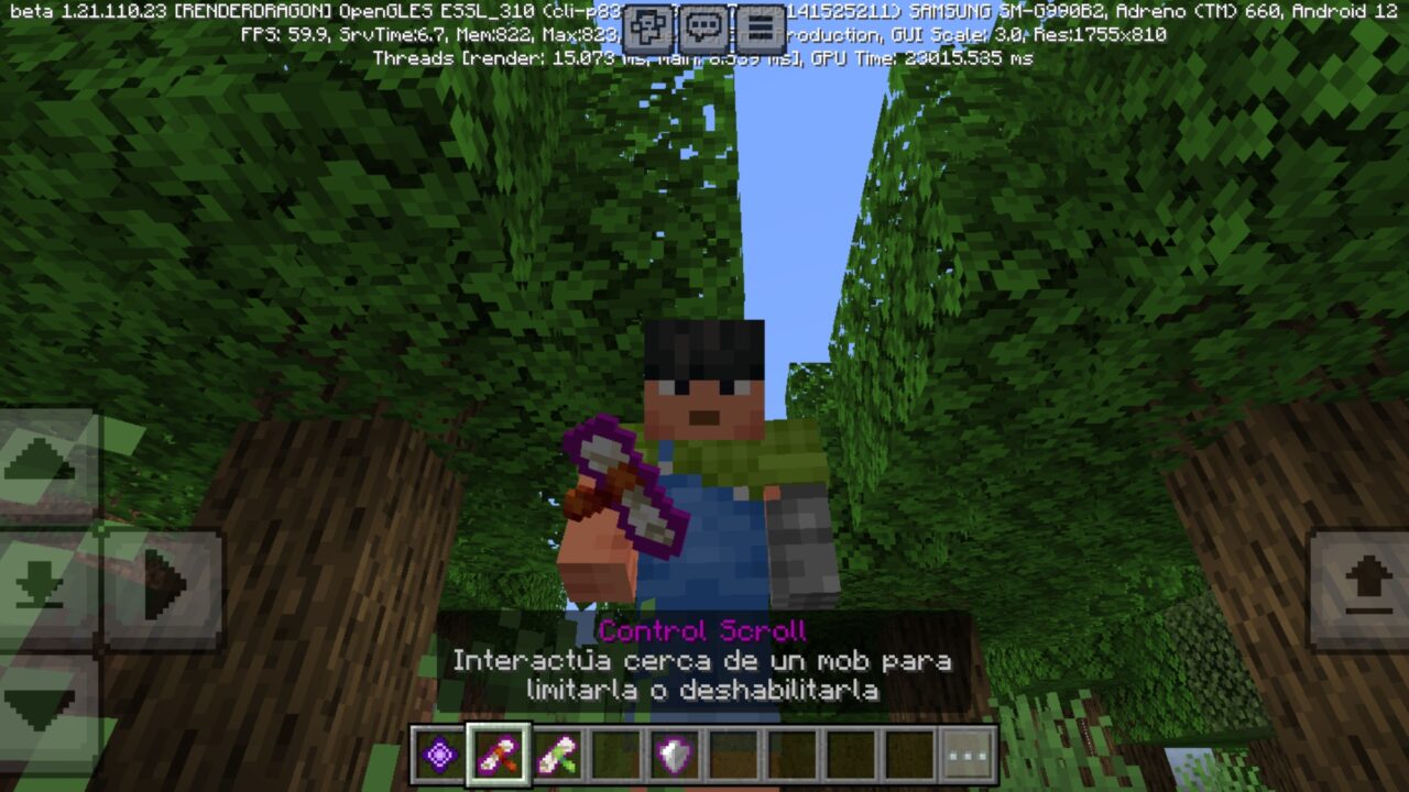 Scroll from Luzma Boost Mod for Minecraft PE