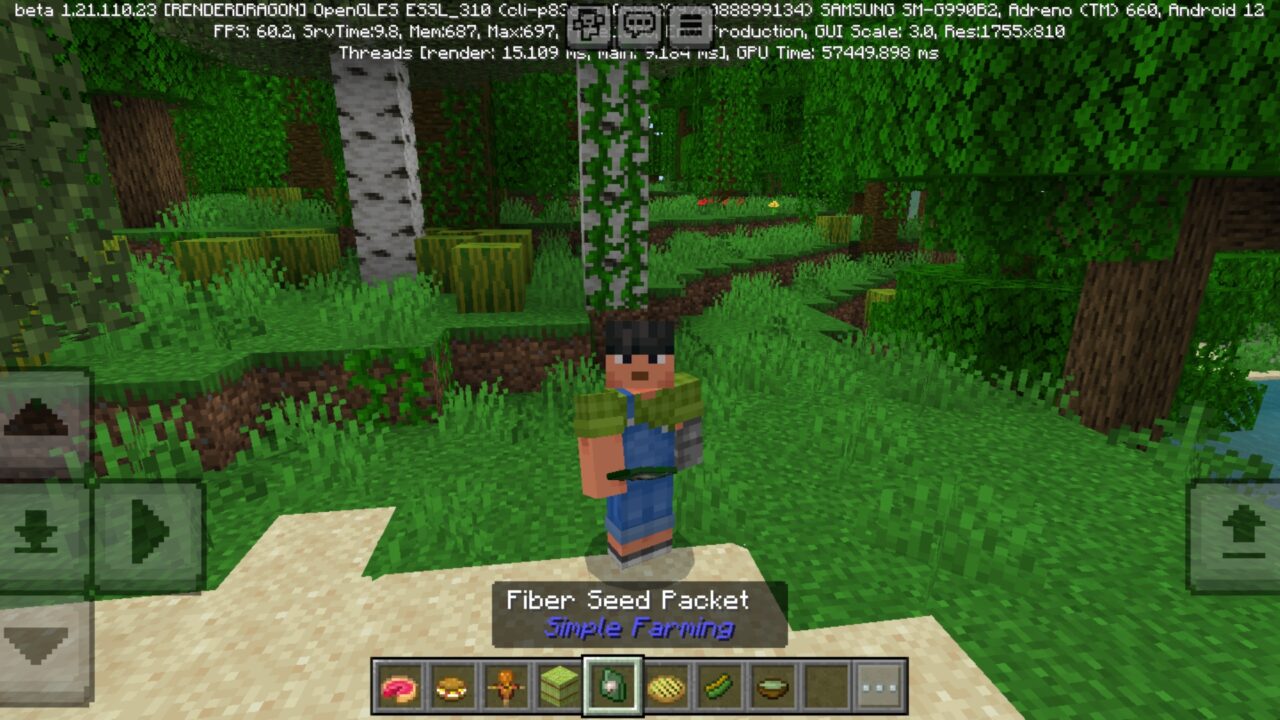 Seeds from Grow a Garden Mod for Minecraft PE