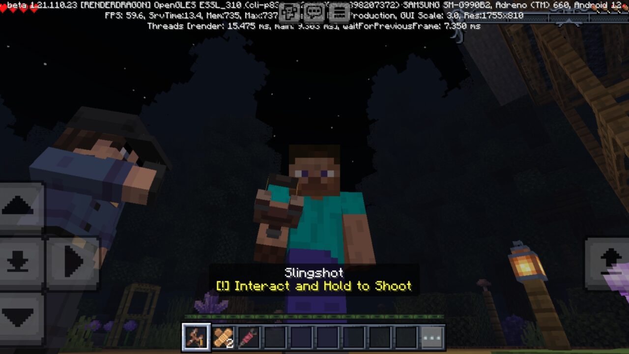 Slingshot from Horror Beasts Map for Minecraft PE