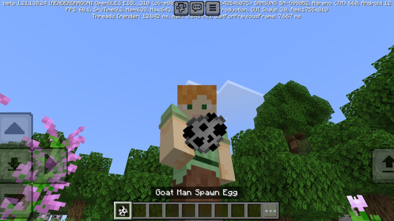 Spawn from Goat Man Brother Mod for Minecraft PE
