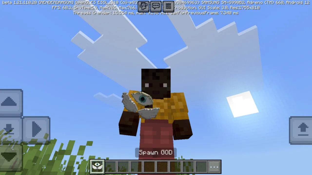 Spawn from The God Mod for Minecraft PE