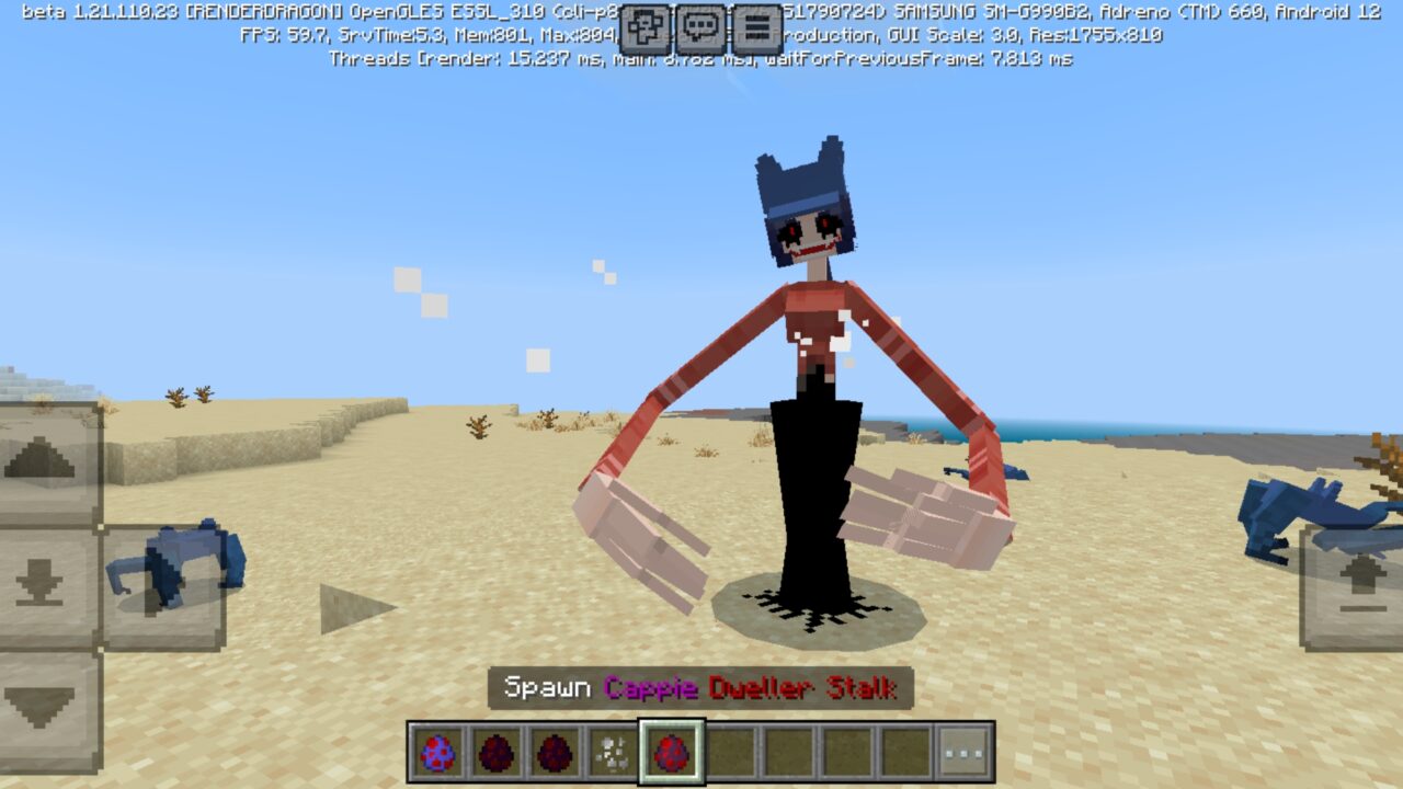 Stalk from Cappie Dweller Mod for Minecraft PE