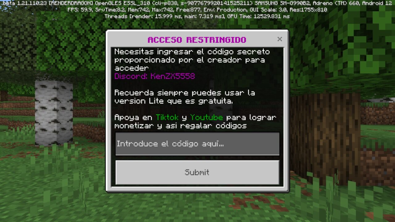 Start from Luzma Boost Mod for Minecraft PE