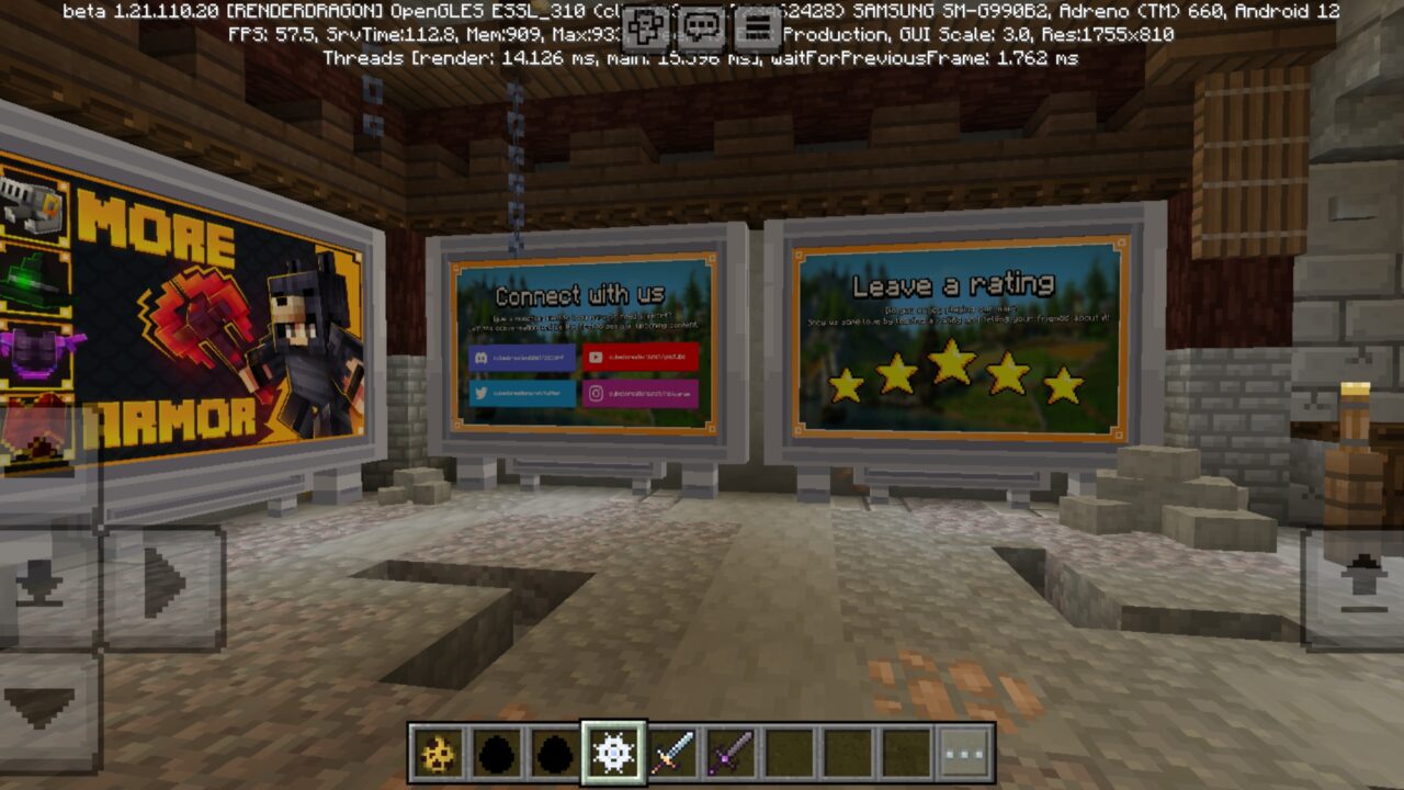 Start from More Armor Mod for Minecraft PE