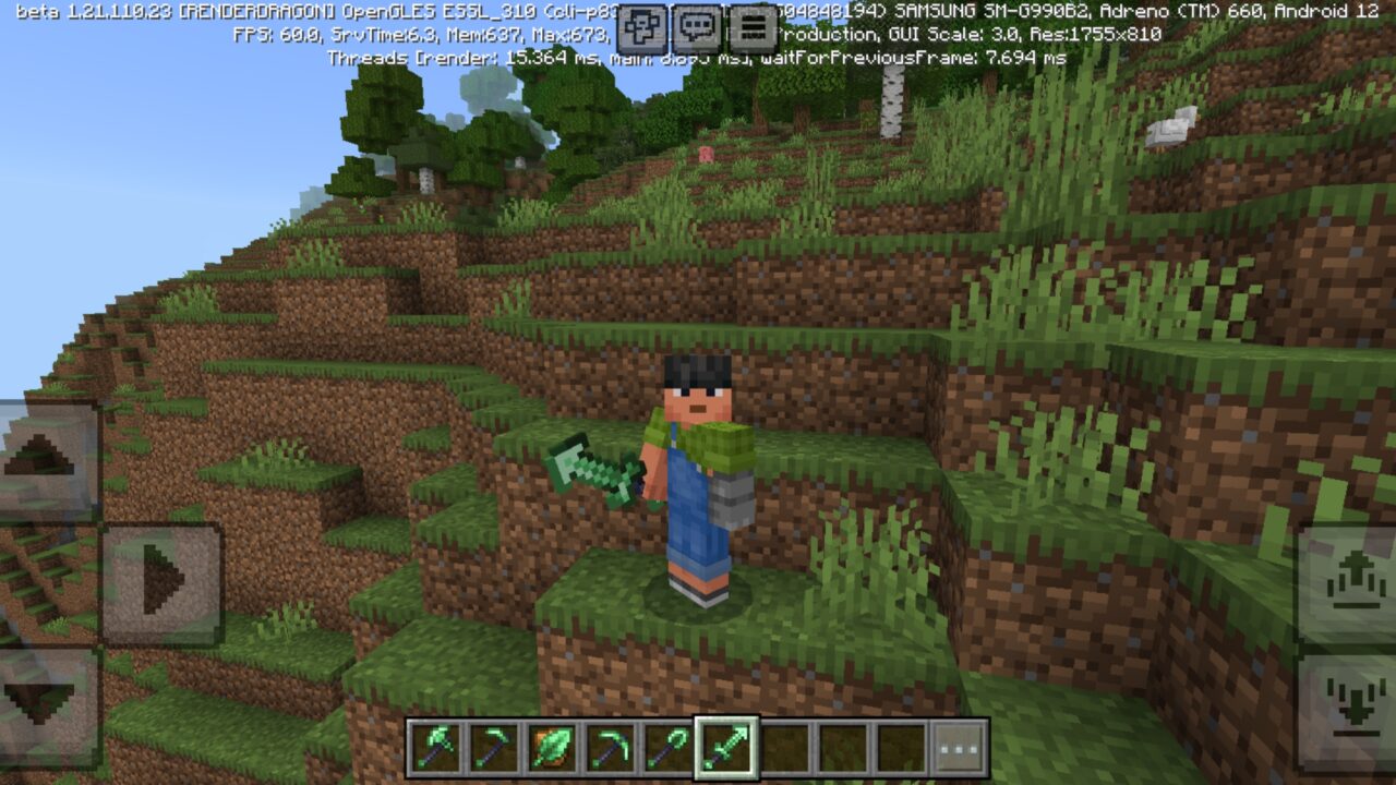 Sword from Natural Tools Mod for Minecraft PE