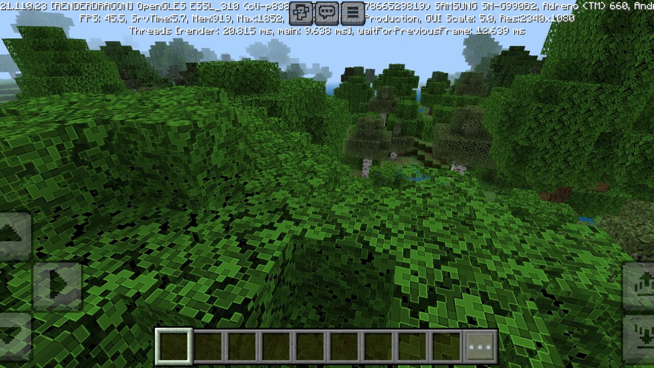 Trees from Clear Pixels Texture Pack for Minecraft PE
