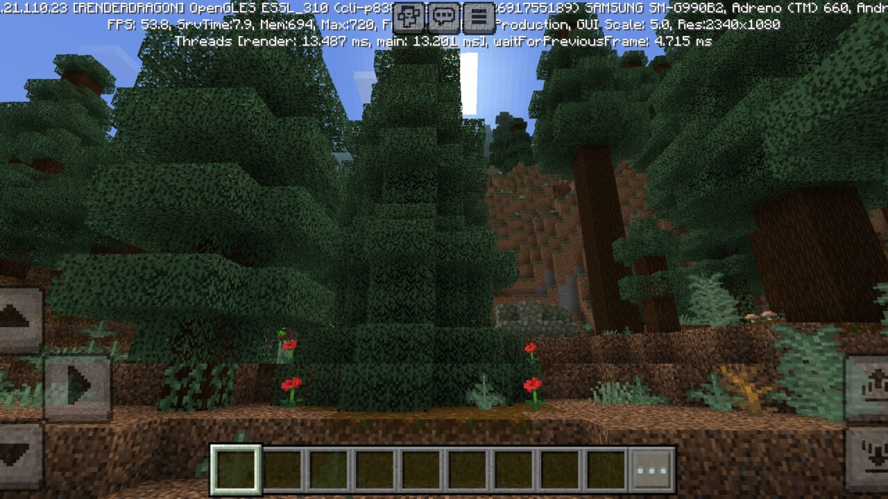 Trees from Sypher Texture Pack for Minecraft PE