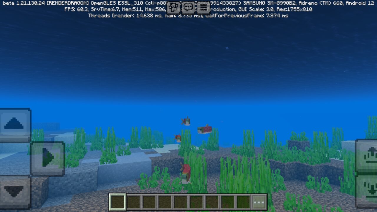 Underwater from Quality of Life Mods for Minecraft PE
