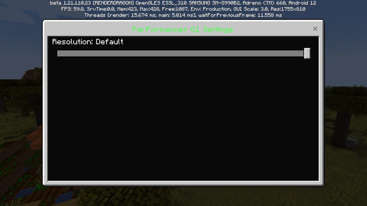 Variants from Performance Mods for Minecraft PE