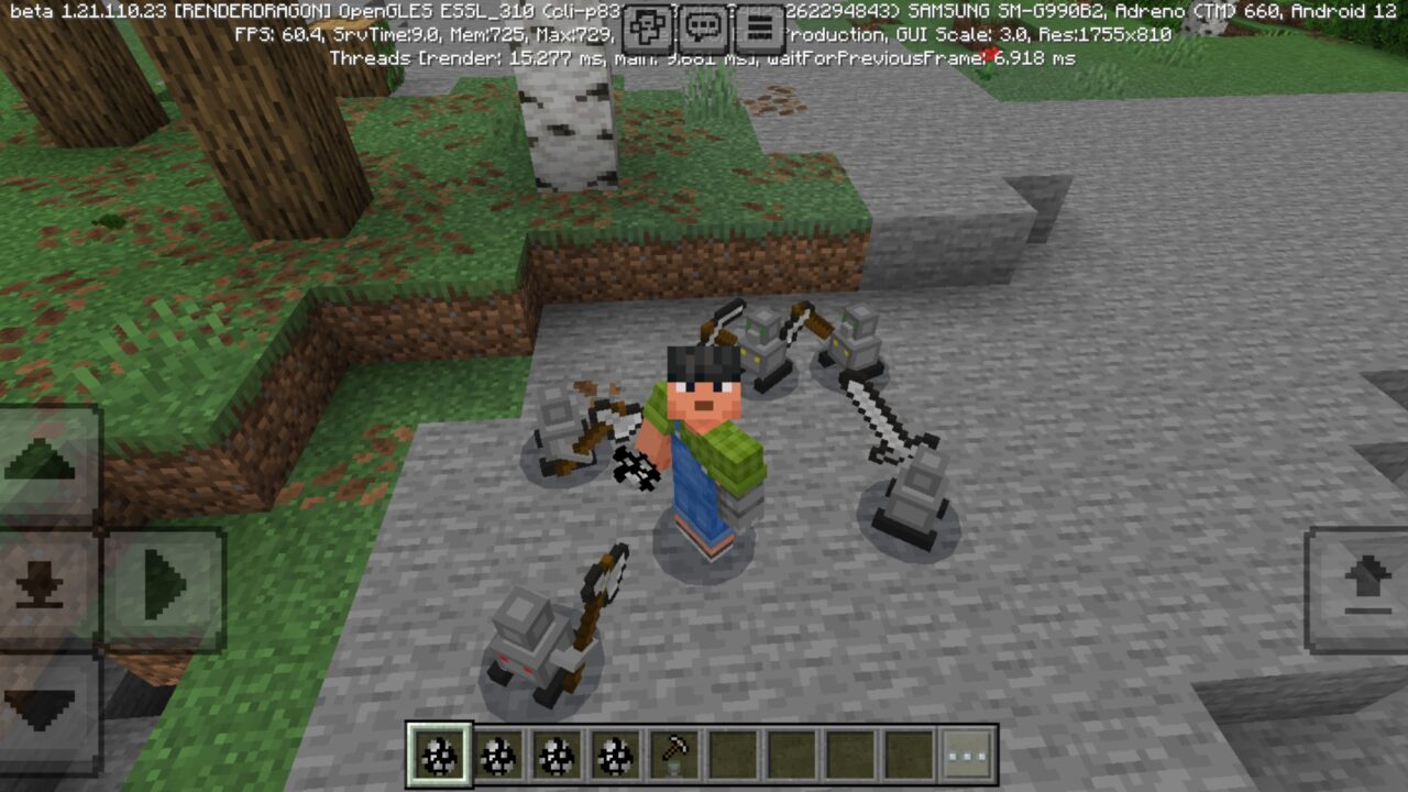 Variants from Robot Assistant Mod for Minecraft PE