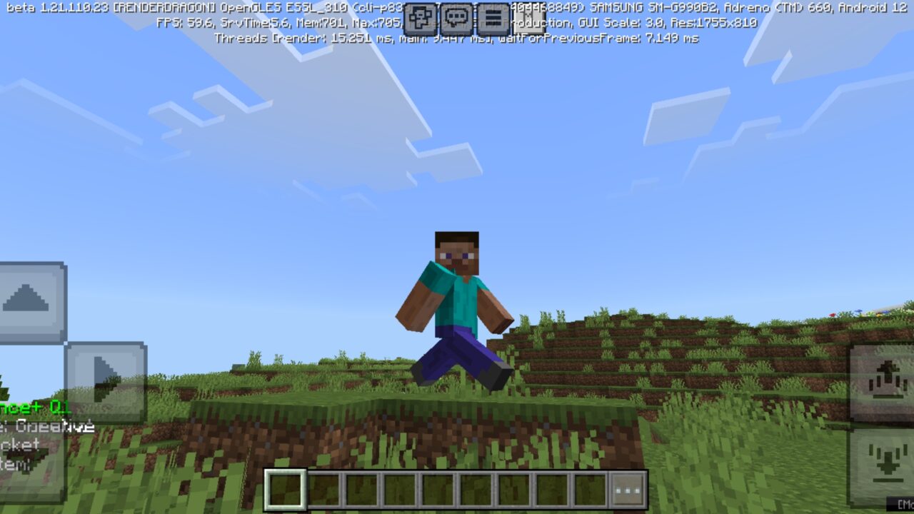 Walking from Performance Mods for Minecraft PE