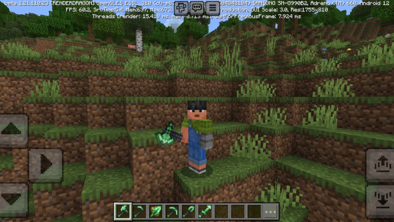 Weapon from Natural Tools Mod for Minecraft PE