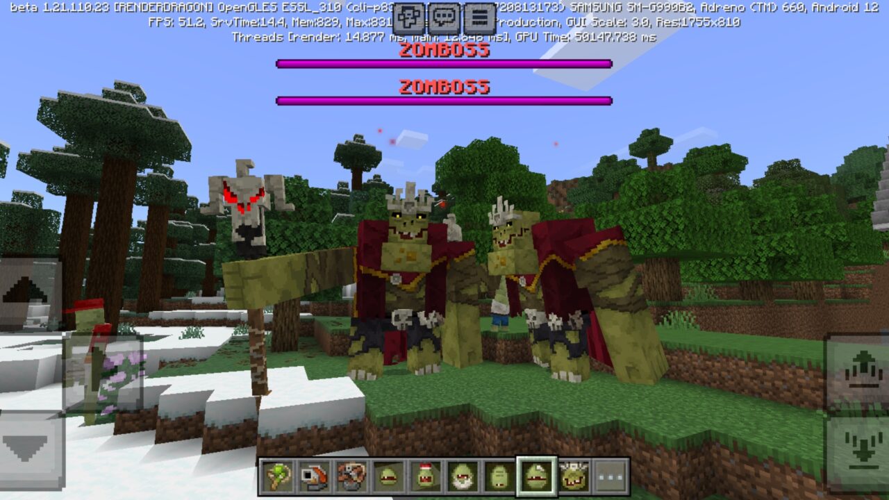 Zomboss from Zombified Mod for Minecraft PE
