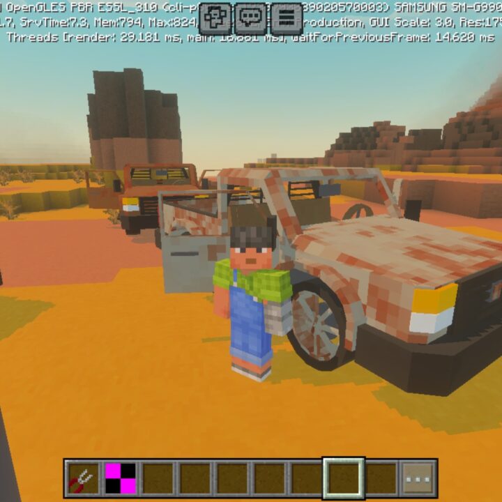 Abandoned Vehicles Mod for Minecraft PE