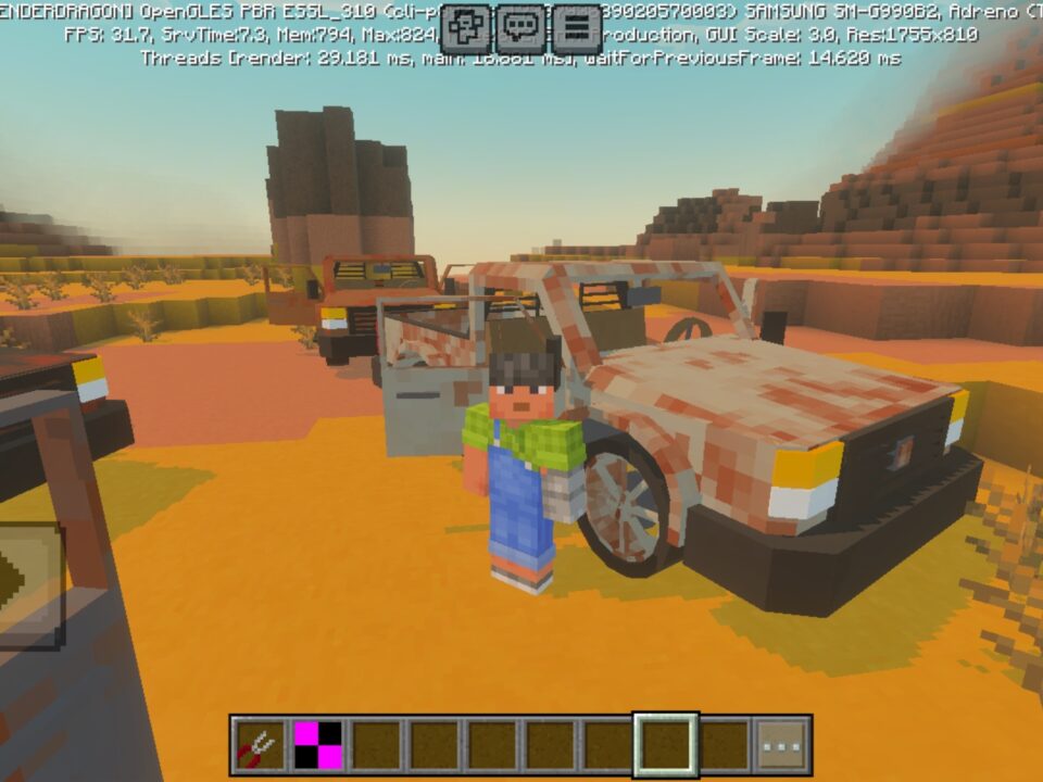 Abandoned Vehicles Mod for Minecraft PE
