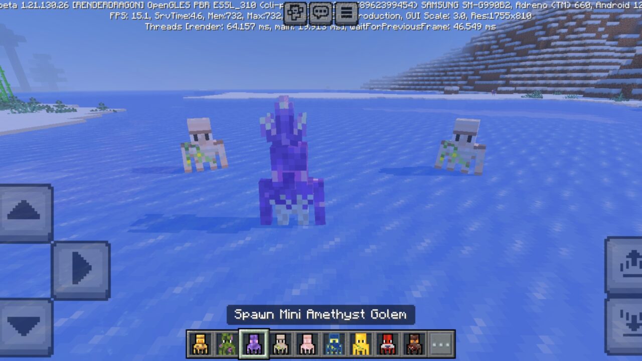 Amethyst from Mini Golems Mod for Minecraft PE