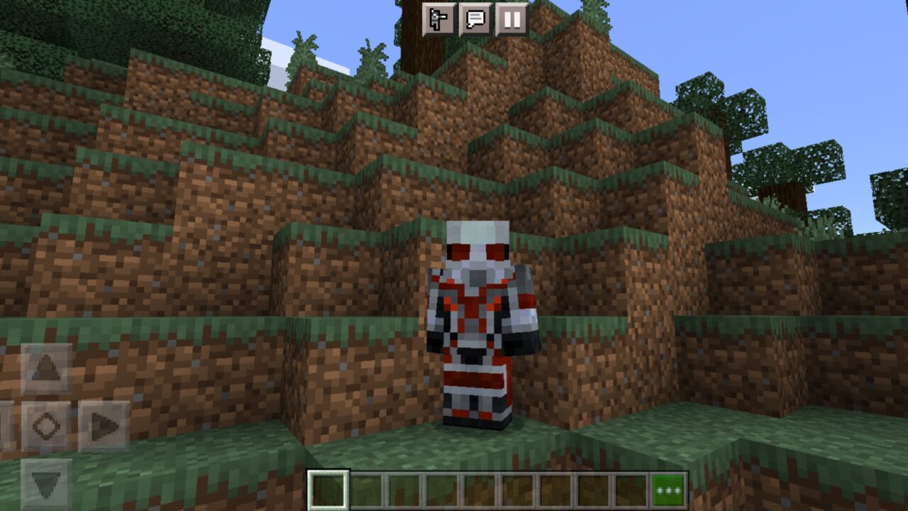 Antman from Superhero Costume Mod for Minecraft PE