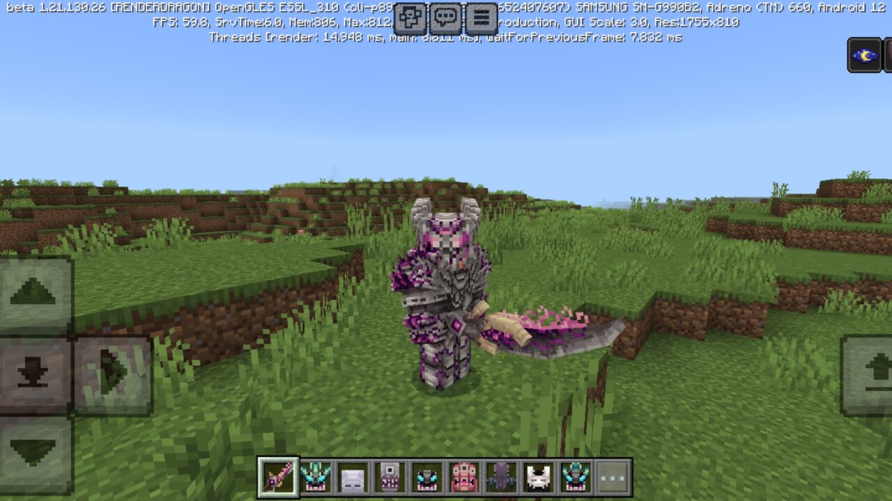 Armor from Rise of Horror Mod for Mineraft PE