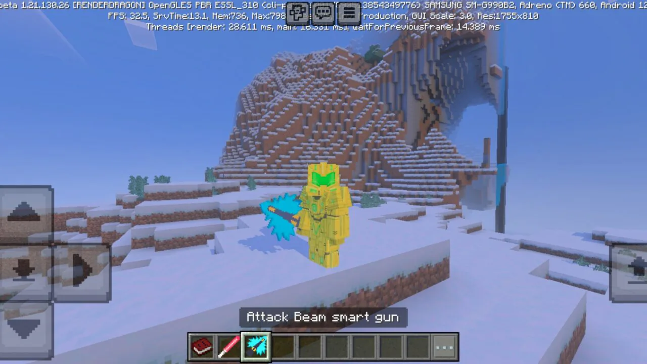 Attack from Robot Costume Mod for Minecraft PE