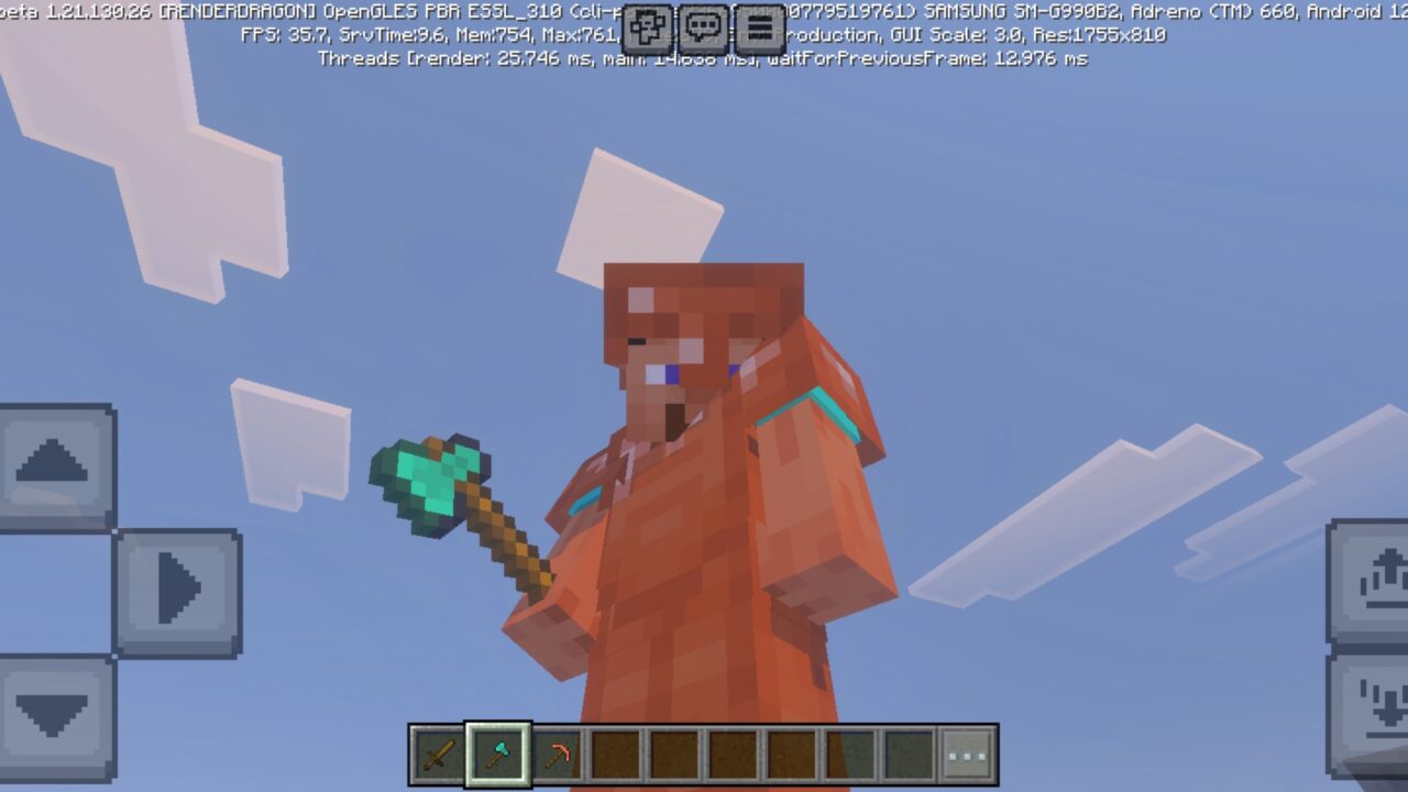 Axe from Mini Items Mod for Minecraft PE