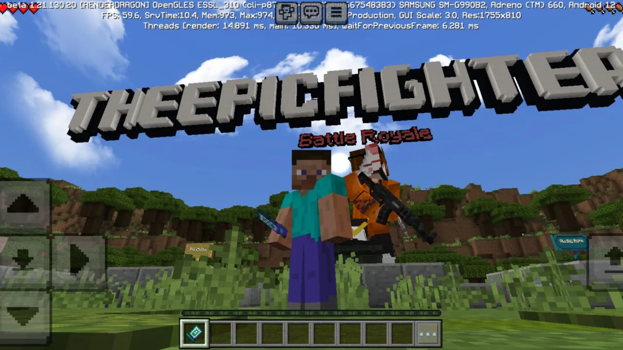 Battle Royale Map for Minecraft PE