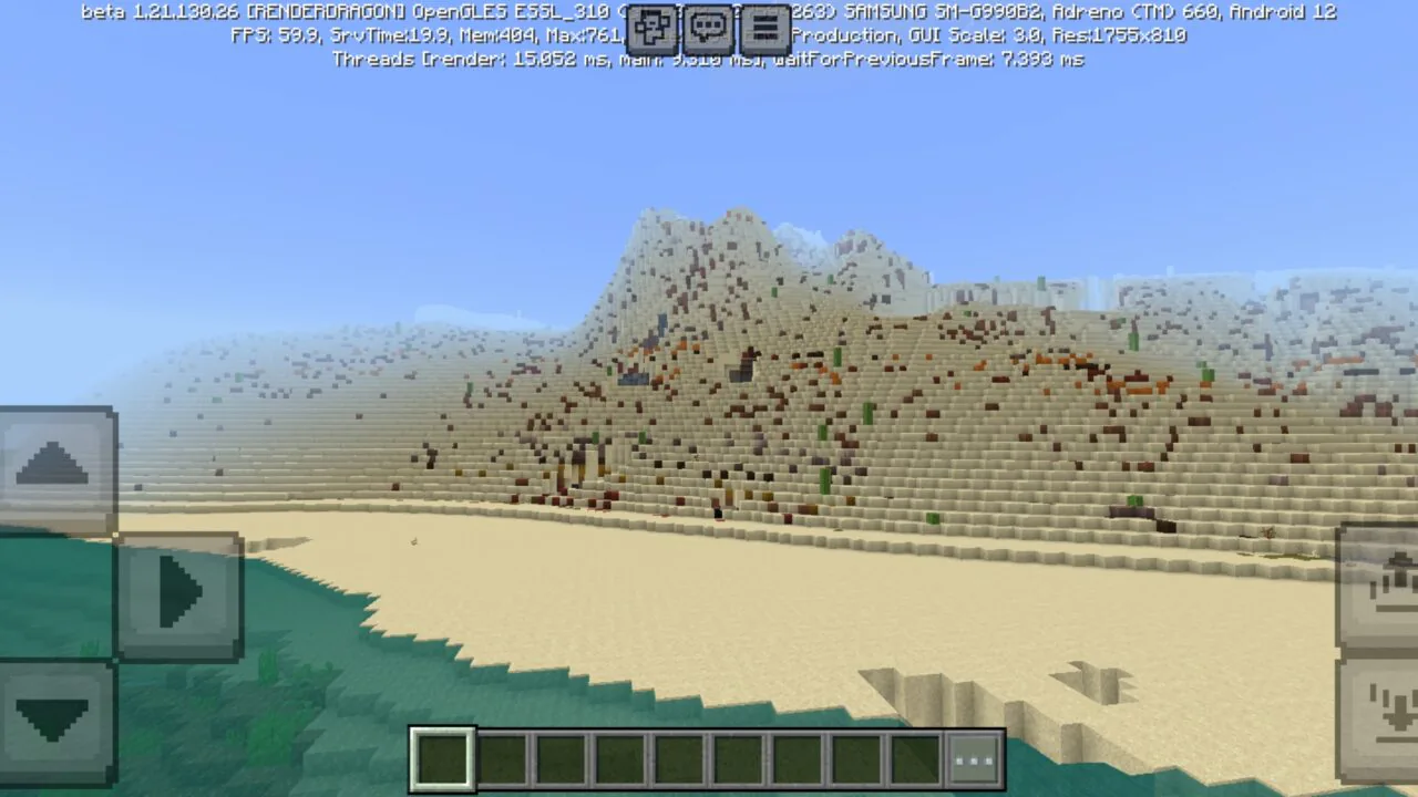Beach from Kepler World Map for Minecraft PE