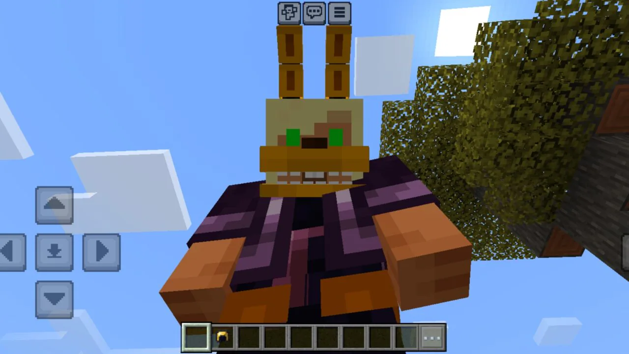 Bonnie from FNAF Costumes Mod for Minecraft PE