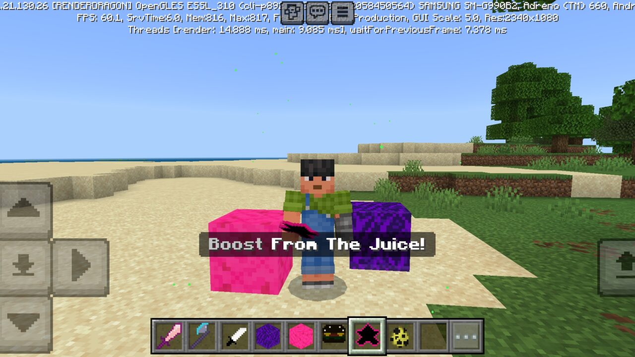 Boost from Itemrune Mod for Minecraft PE