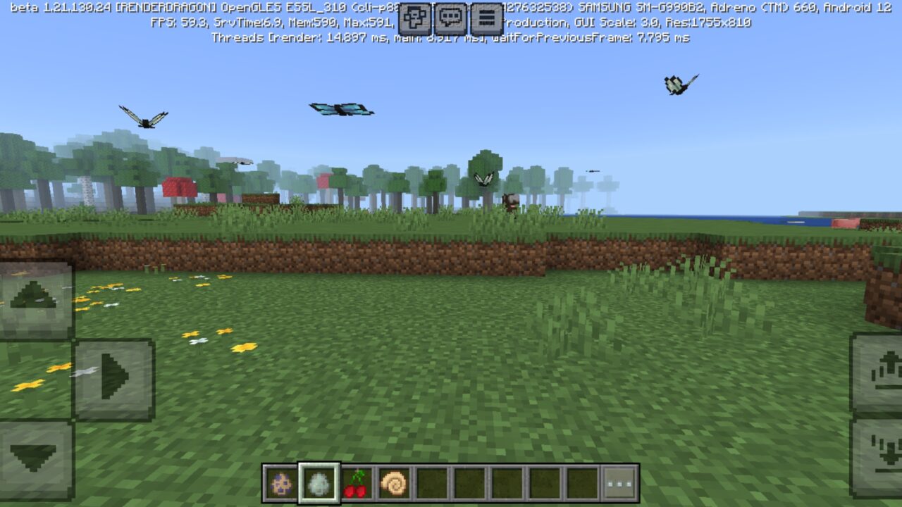 Butterflies from World Generation Mods for Minecraft PE