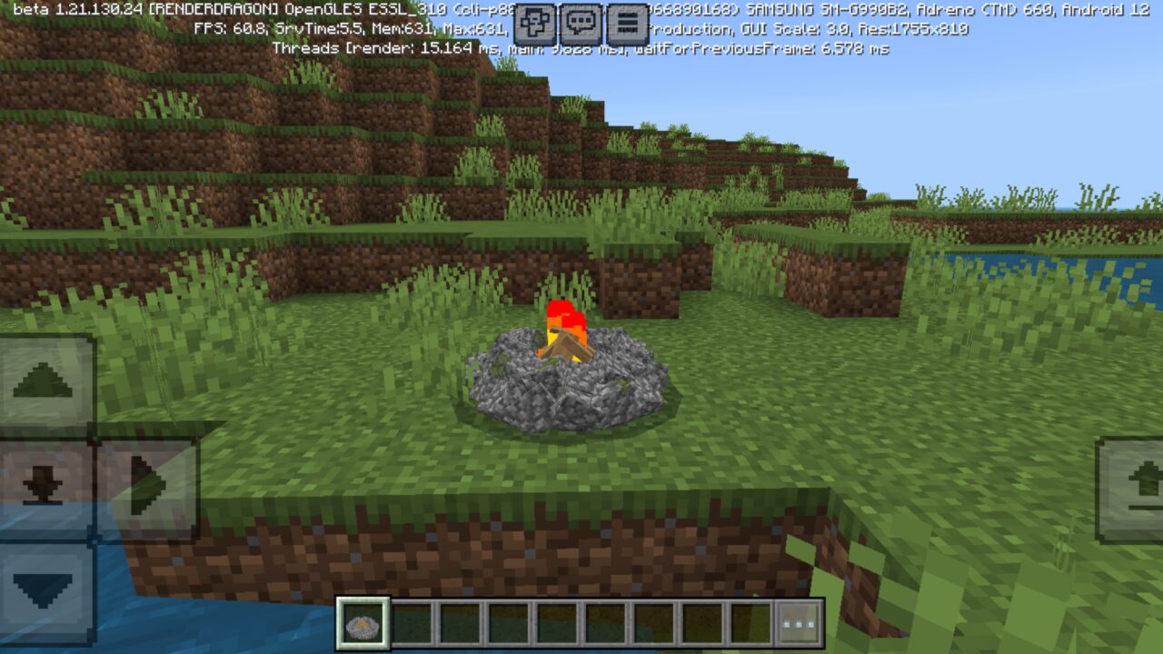 Campfire from Cozy Mods for Minecraft PE