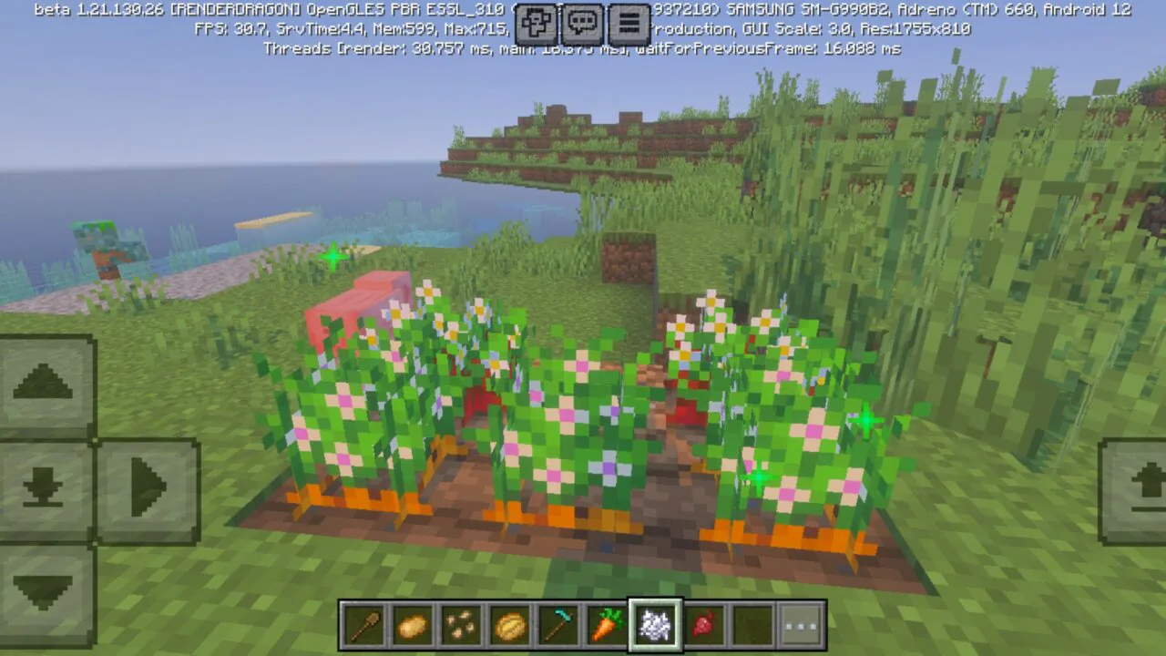 Carrot from Twilights Flowering Crops Texture Pack for Minecraft PE