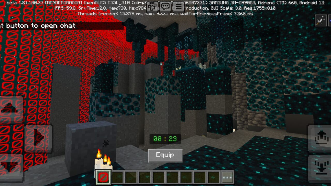 Challenge from Warden Parkour Map for Minecraft PE