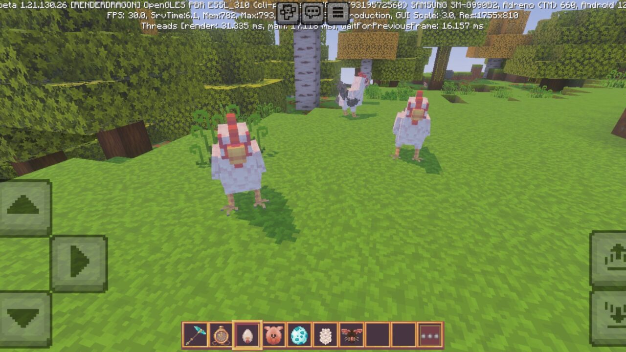 Chicken from Kingdom Texture Pack for Minecraft PE