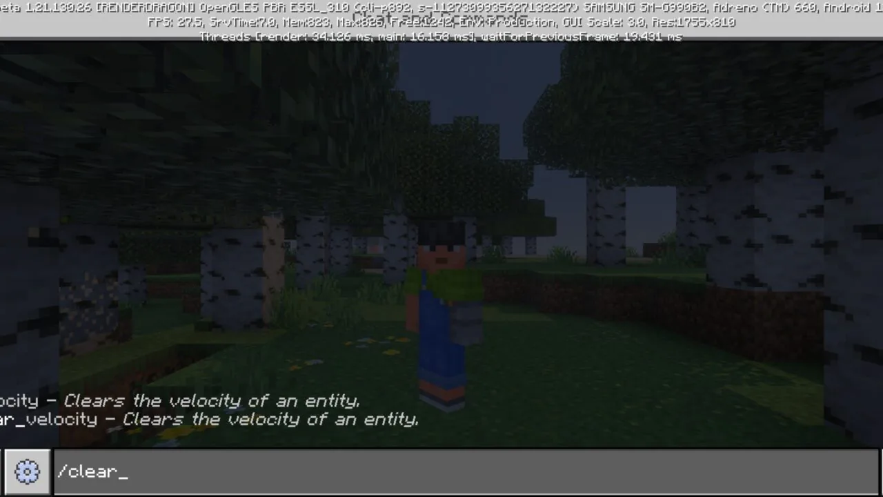 Clear from Java Essentials Mod for Minecraft PE