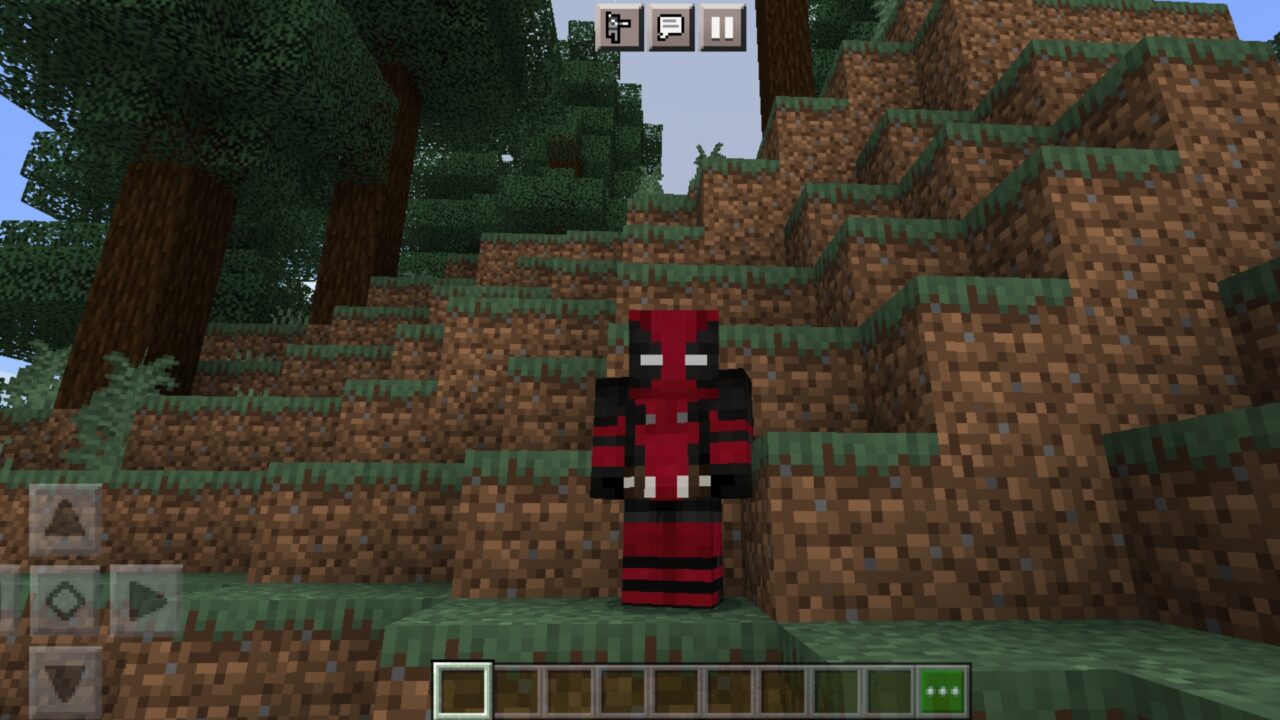 Deadpool from Superhero Costume Mod for Minecraft PE
