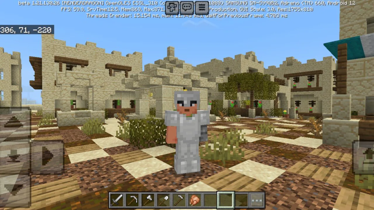 Desert Village Map for Minecraft PE
